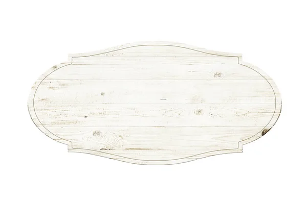 Wooden sign isolated over white background — Stock Photo, Image