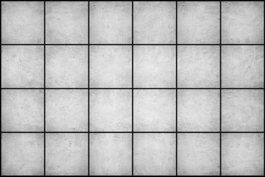 Boş beton beyaz duvar doku arka plan döşenir