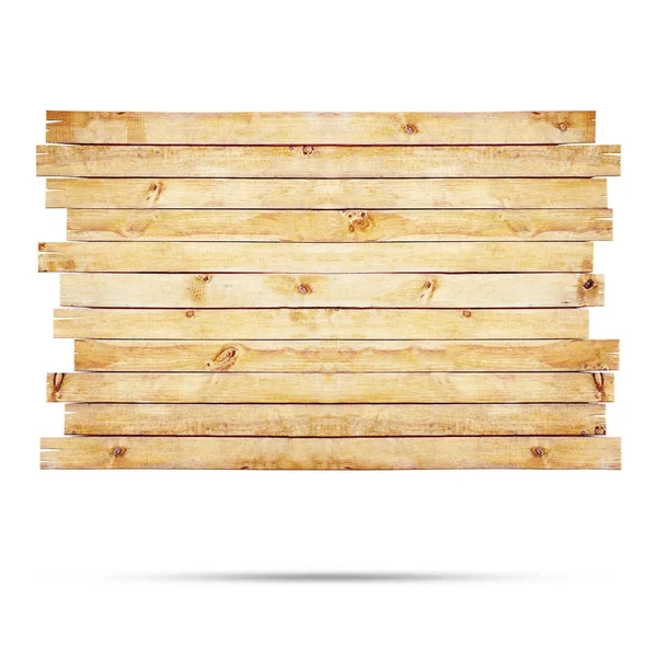 Etiqueta de madeira isolada sobre fundo branco — Fotografia de Stock