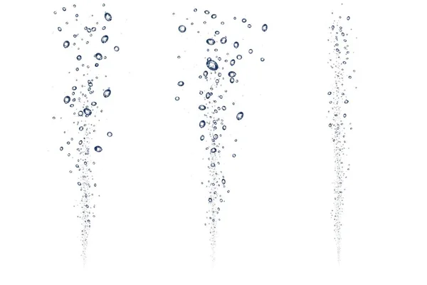 Water bubbles underwater background — Stock Photo, Image