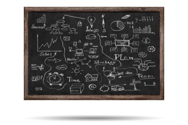 blackboard arka plan üzerinde iş skeçler