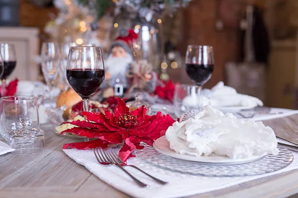 Festive table setting, table setting