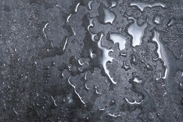 Yağmur damlaları içinde gri granit granit dokulu ve su drops.back — Stok fotoğraf