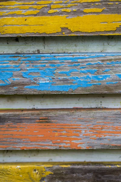 Vintage colored wooden planks background. multi-colored old boar — Stock Photo, Image