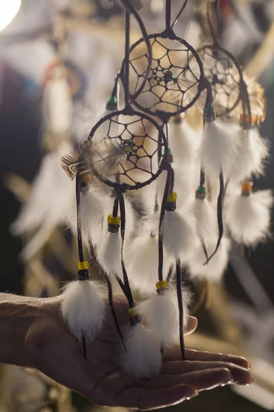 Dream catcher i nattmarknaden — Stockfoto