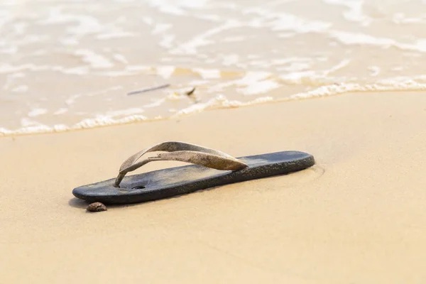 stock image the mud on the beach after a storm, environmental pollution