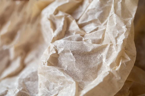 Texture Crumpled Brown Paper Natural Light — Stock Photo, Image