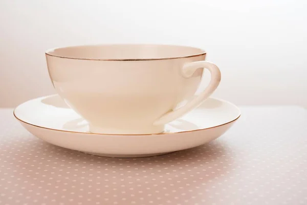 Herbata biała filiżanka i spodek — Zdjęcie stockowe