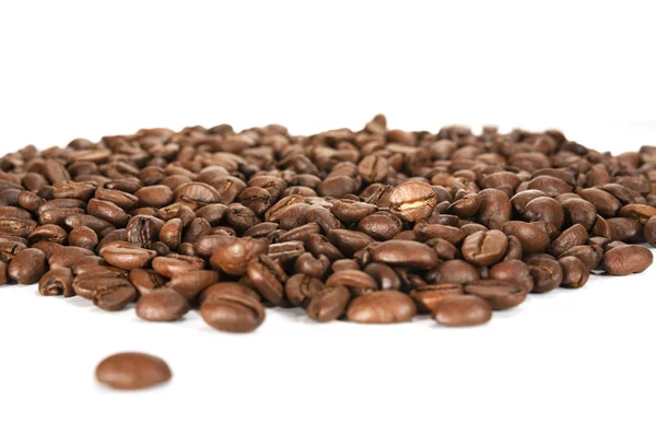 Σωρού του φρυγμένους κόκκους καφέ — Φωτογραφία Αρχείου