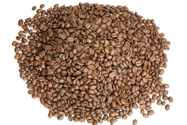 Tas de grains de café torréfiés — Photo