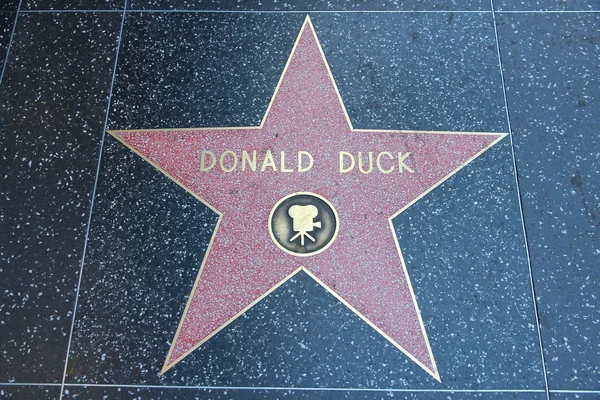 Donald Duck star — Zdjęcie stockowe