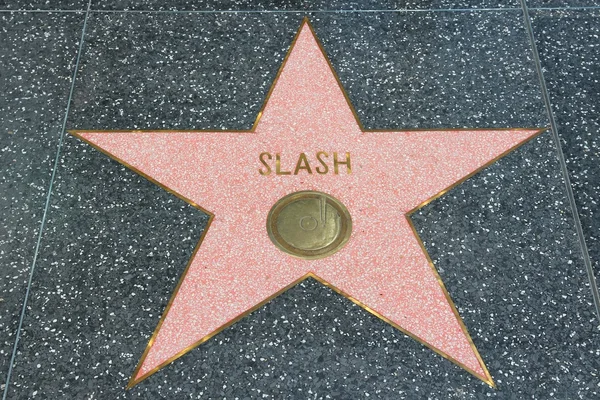 Estrela Slash em Hollywood — Fotografia de Stock