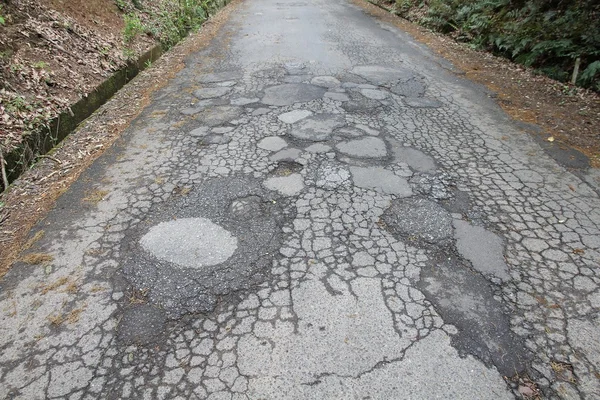 日本的道路破坏 — 图库照片