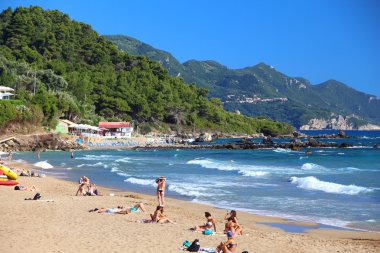 Corfu turistler, Yunanistan