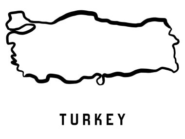 Türkiye Haritası - vektör şekli