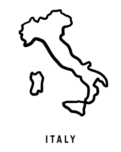 Italia mappa - forma vettoriale — Vettoriale Stock