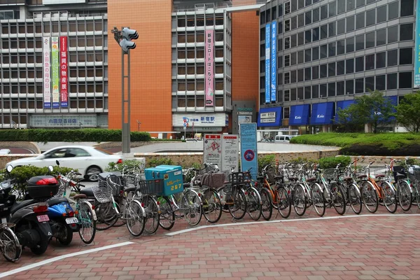 日本自転車駐車場 — ストック写真