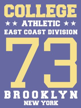 Üniversite t-shirt-vektör çizim