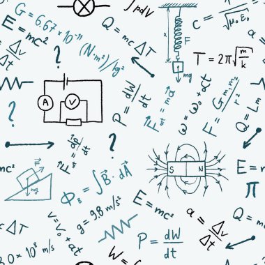 Fizik arka plan - vektör çizim