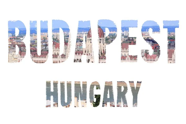 Budapeşte - seyahat işareti — Stok fotoğraf