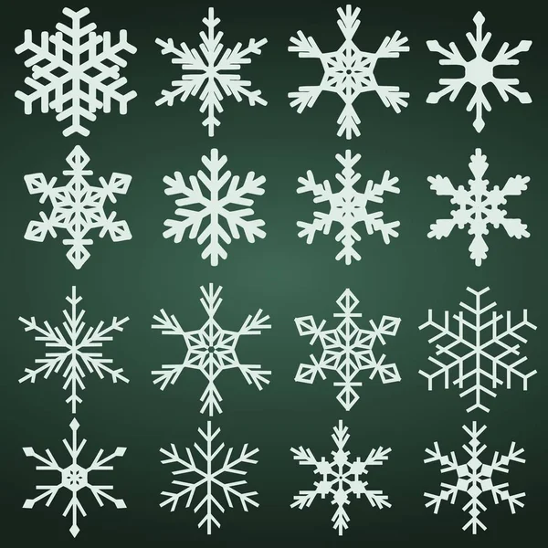 Kar taneleri Noel vektör — Stok Vektör
