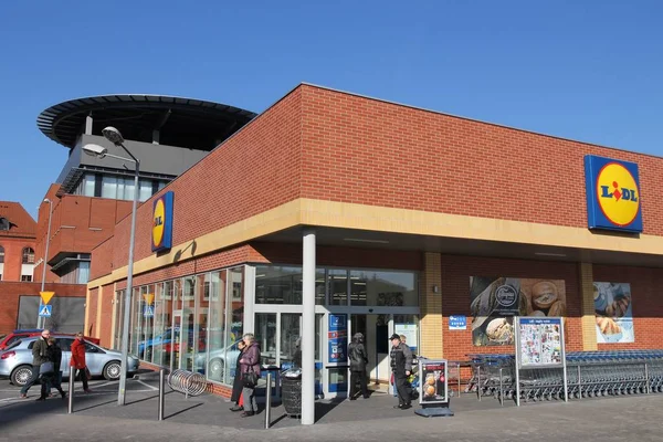 Lidl 波兰商店 — 图库照片