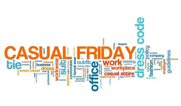 Casual Friday word cloud