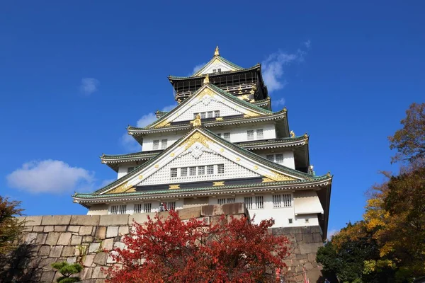 Hrad Osaka v Japonsku — Stock fotografie