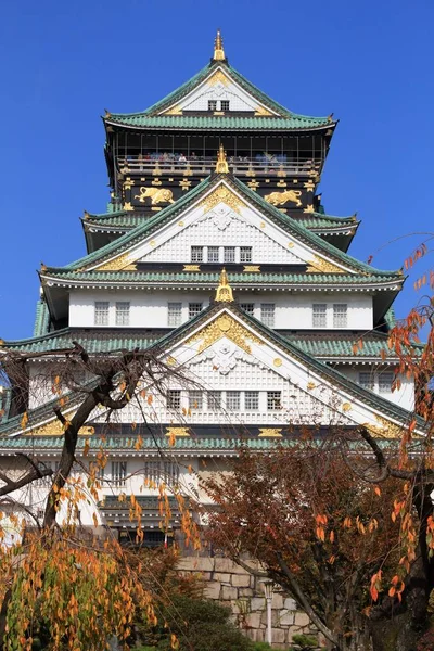 Osaka, Castelo do Japão — Fotografia de Stock