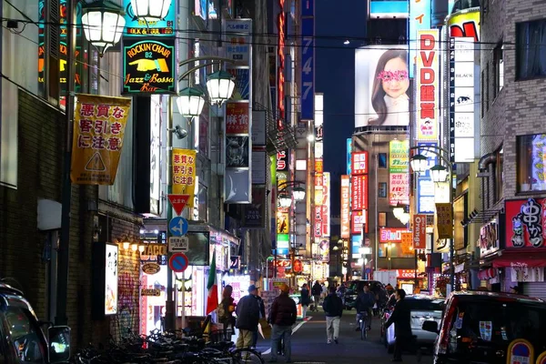 Notte di Shinjuku in Giappone — Foto Stock