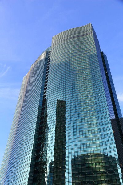 TOKYO, JAPAN - DECEMBER 2, 2016: Shiodome City Center skyscraper in Tokyo, Japan. It is a part of Shiodome Sio-Site development completed in 2003.