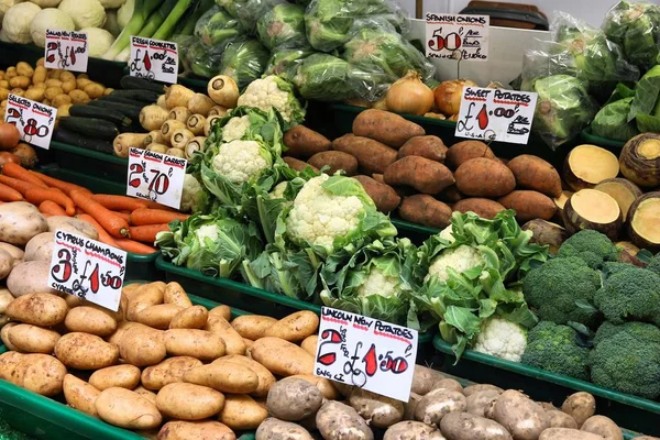 Mercado de legumes em Brasília Brasil — Fotografia de Stock