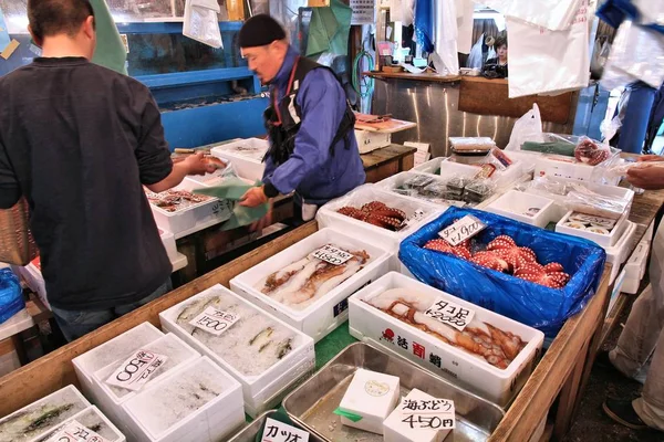 Targ rybny Tsukiji — Zdjęcie stockowe
