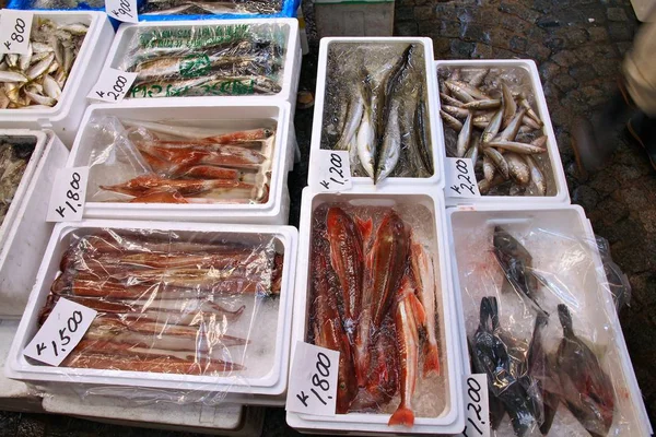 Mercado de alimentos marinos — Foto de Stock