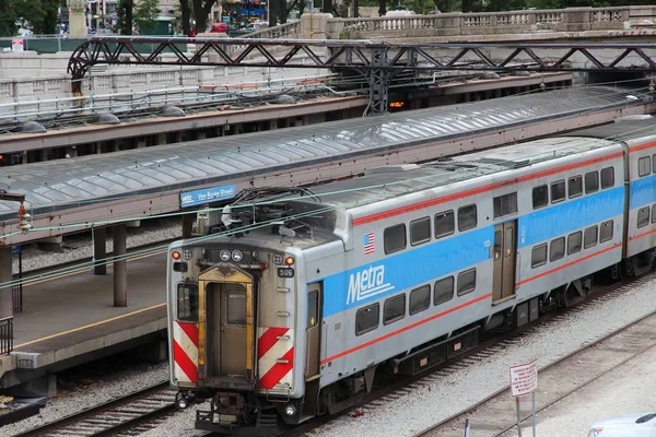 Metra Chicago, Stany Zjednoczone — Zdjęcie stockowe