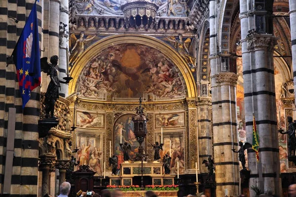 Siena katedrális, Olaszország — Stock Fotó