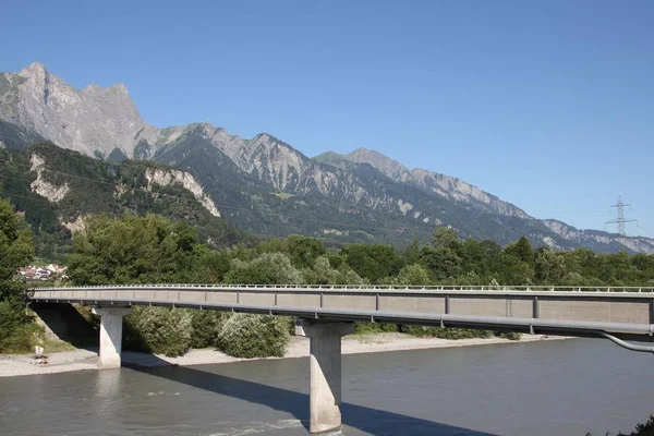 在瑞士莱茵河天桥 — 图库照片