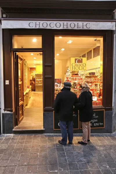 Chocoholic, tienda en Bruselas — Foto de Stock