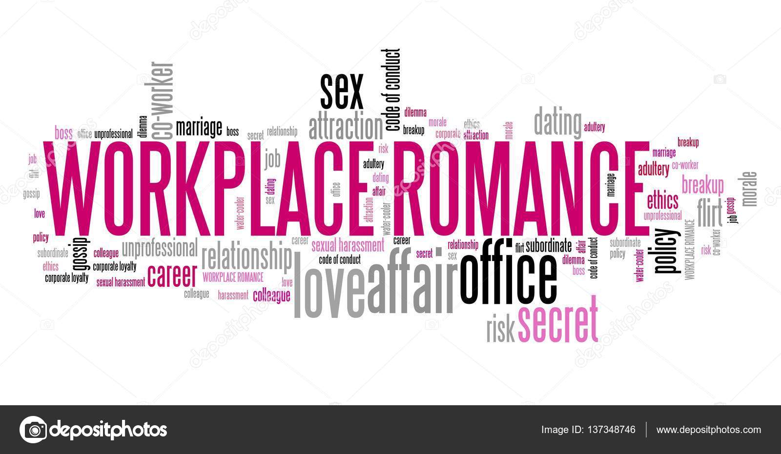 workplace romance word cloud stock photo tupungato 137348746