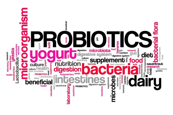 Probiotico - parola nube — Foto Stock