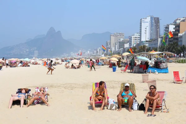 Spiaggia di Ipanema in Brasile — Foto Stock