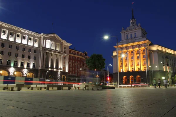 Noche en Sofía, Bulgaria — Foto de Stock