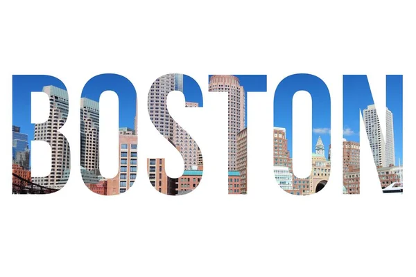 Nombre de ciudad de Boston — Foto de Stock