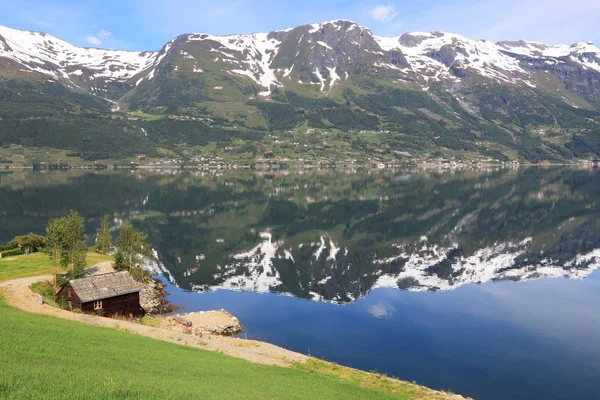 Norsko fjord krajina — Stock fotografie