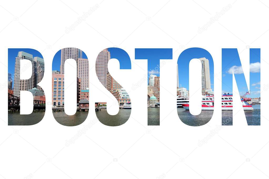 Boston text - travel sign