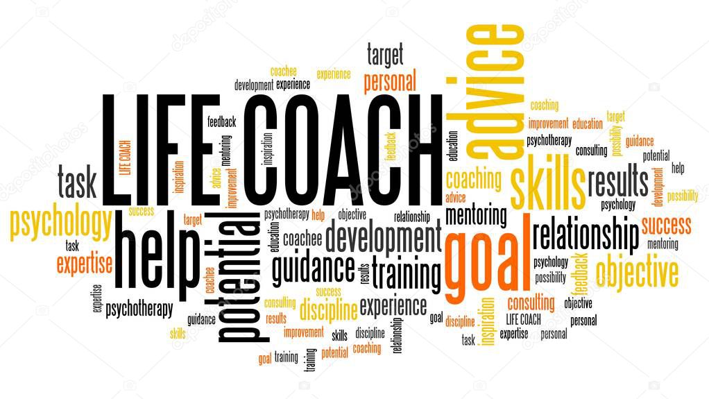 Life coaching - word cloud