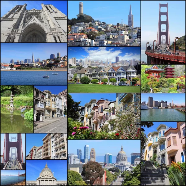 San Francisco - kolaż — Zdjęcie stockowe