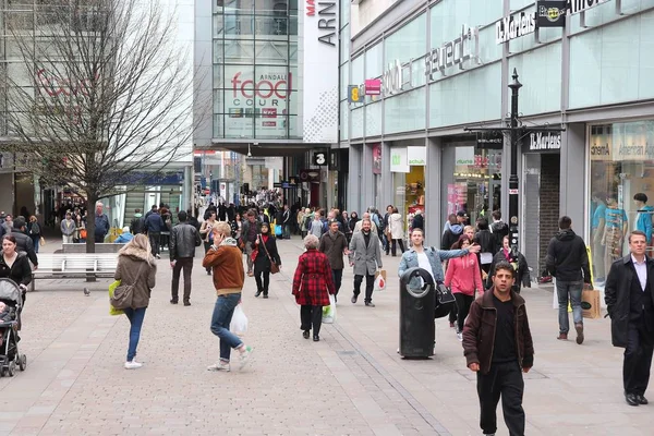 Manchester İngiltere'de alışveriş — Stok fotoğraf