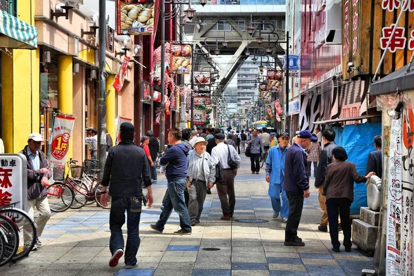 Osaka - Shinsekai Straße — Stockfoto