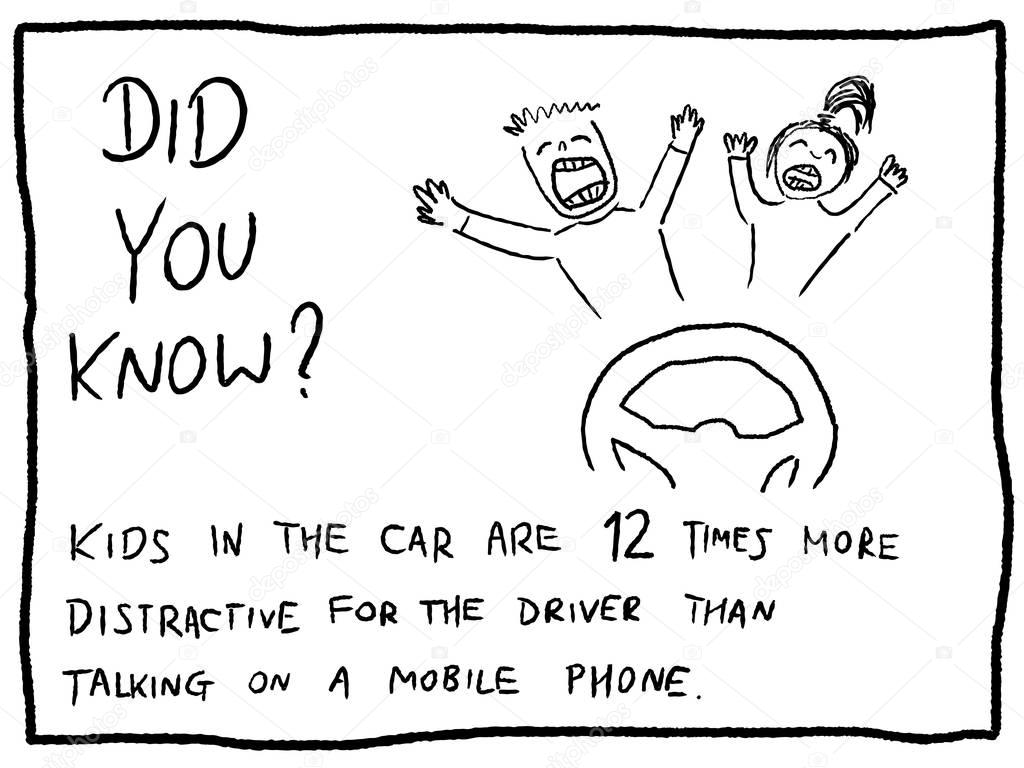 Driver distraction - trivia random fact